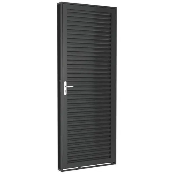 Porta de Ferro Machado Laminada 50382 75x215x6cm Esquerda