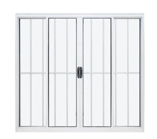 Janela Vitro de Alumínio 04 Folhas com Grade Classic Branco - 120x160