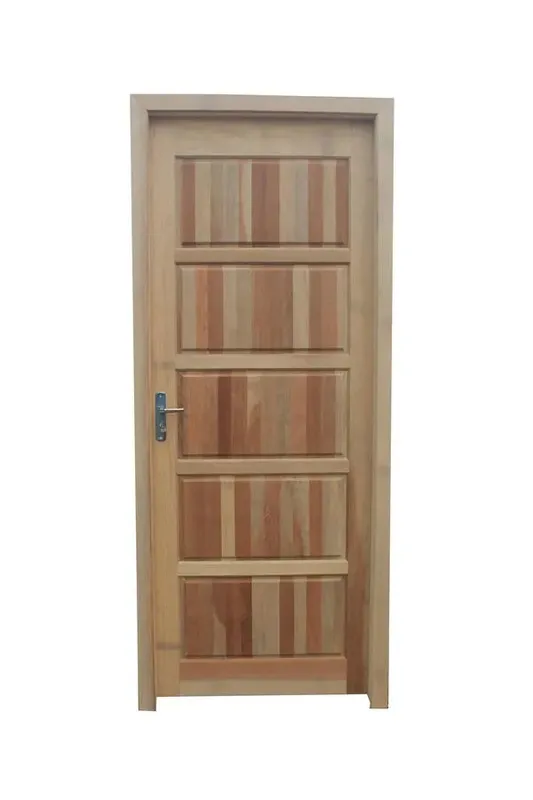 Porta de Madeira Cedrinho Rajado BH 1031 5 Almofada 85x213x8cm Direita