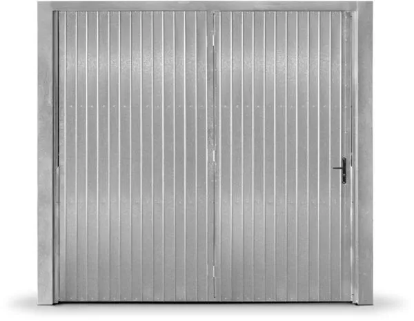 Portão de Aço Maxiaço 0683 260x220cm Galvanizado Direita com Porta