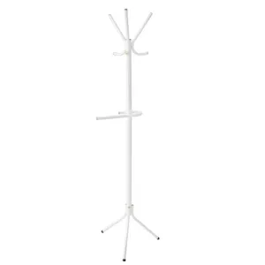 Cabideiro Tubo 2 CB2001 Tubo Aço Carbono Vinci Móveis Branco