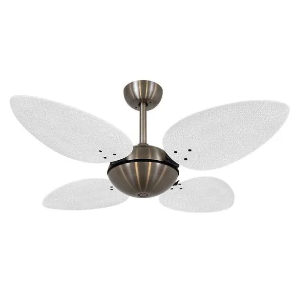 Ventilador De Teto Volare Office Petalo Palmae Branco 127V