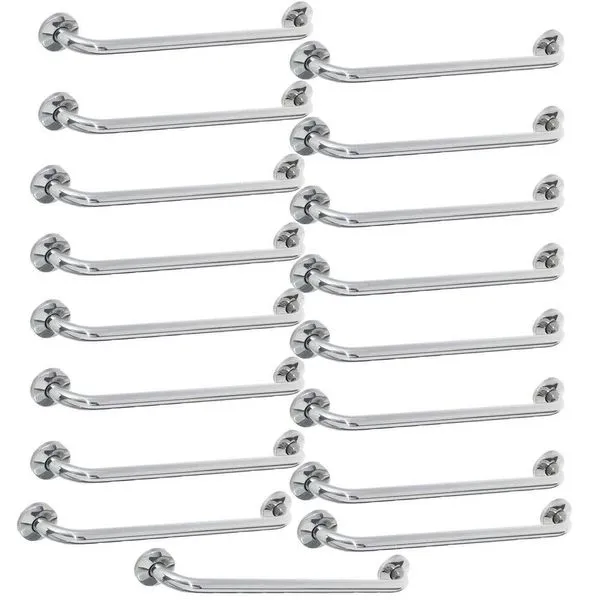 Barra Alça Apoio 50cm Kit 17 Uni Inox Idoso Pcd Cadeirante Acessibilidade Banheiro Box Segurança Suporte Evita Acidente