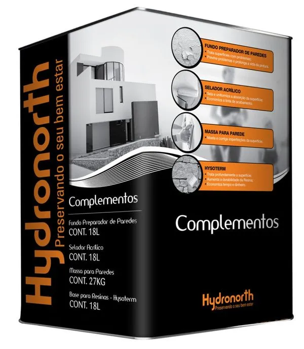 Resina Impermeabilizante Base Protetora Hydronorth Selador Acrílico Hysoterm 18L