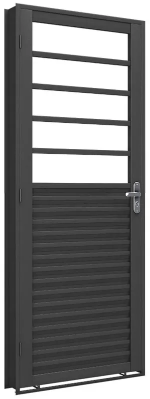 Porta de Ferro Machado Mista 50492 85x215x6cm Esquerda
