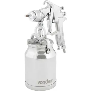 Pistola para Pintura Sucção 1,8mm PSV100 Caneca de Alumínio - VONDER