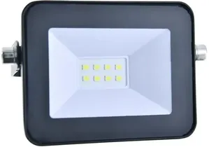 Refletor LED Compacto 10W 3000K Alumínio E Vidro Ecoforce 18370 Preto Bivolt