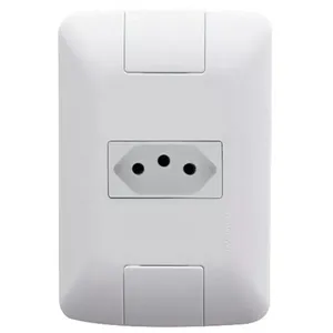 Conjunto Placa Com 1 Tomada 10a Aria Branca - Tramontina