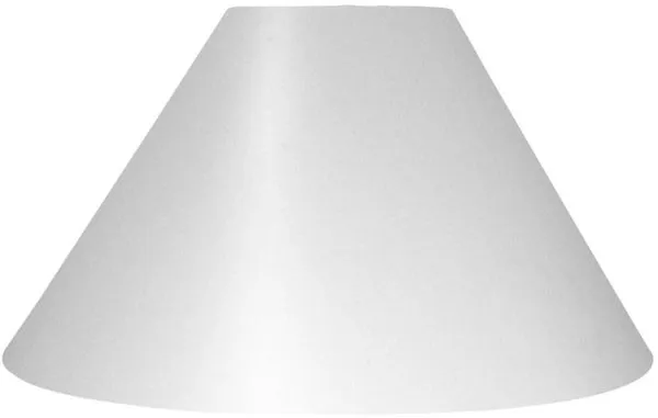 Cúpula Para Abajur Cônica 60W Acetato Tecido e Metal Primor 521-000 Acetado Branca