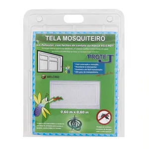 Kit Tela Mosquiteira com Velcro Victoria Reggia Kit Tela Mosquiteira com Velcro 0,60x0,60m Branca