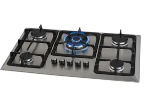 Fogão Cooktop a Gás 5 Bocas Fischer TC Infinity com AcendimentoAutomático Inox Bivolt