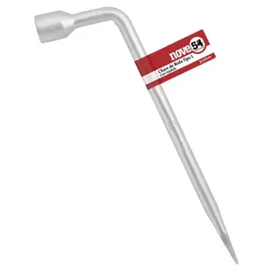 Chave de Roda Tipo L com Espátula Aço Carbono Zincado Nove54 Chave de Roda Tipo L com Espátula 19mm Aço Carbono Zincado Nove54