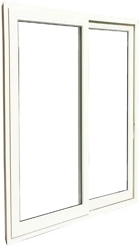 Porta e Janela de Sacada PVC Maxiaço de Correr 2 Folhas Vidro Temperado 8mm 150x215x6cm