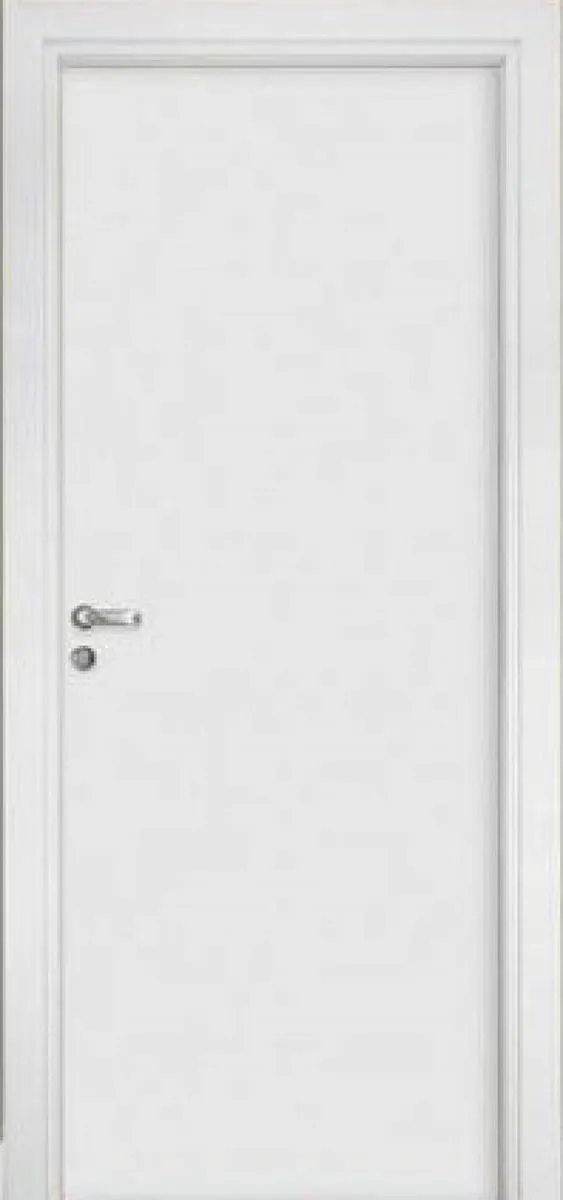 Porta de Madeira Pinus Montada Pinhal 1172 M12 65x213cm Marco Regulável 12 a 16cm Direita Branco UV