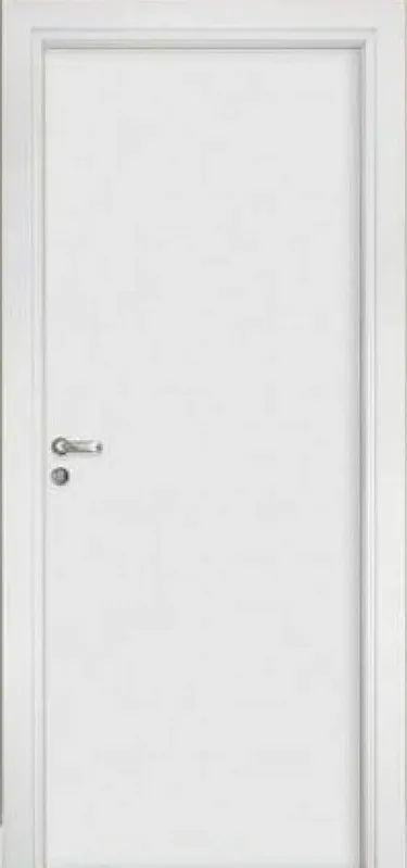 Porta de Madeira Pinus Montada Pinhal 1172 M12 65x213cm Marco Regulável 12 a 16cm Direita Branco UV