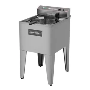 Fritador Elétrico Água e Óleo 35L com Pedestal FAO 1 C 5000W 220V Inox Profissional Metalcubas Fritador Elétrico Água e Óleo 35L FAO 1 C 5000W 220V com Pedestal Metalcubas