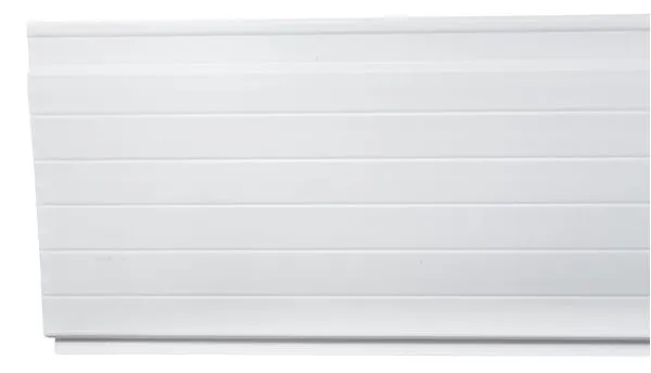 Forro PVC Semita Frisado Branco Gelo 8mm 10cm 4m