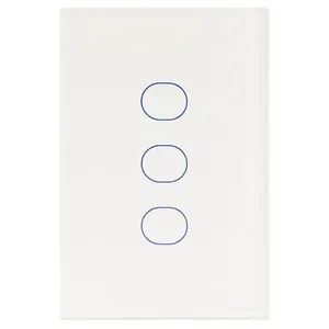 Interruptor Touch Wi-fi Smart Tramontina Branco Com 3 Canais