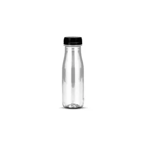 70un Garrafa PET Plástica Transparente com Tampa 200ml G3520 Galvanotek