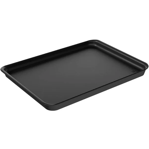 Bandeja Plástica para Servir Coza 32x23cm Preto Restaurante A4 Casual Escritório Loja