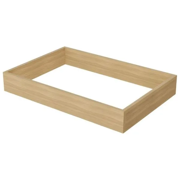 Multiuso De Cozinha Kit De Rodapé Multilinha 70x47x10cm Nature - Nesher