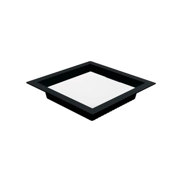 Painel De Led Nordecor Quadrado Kais De Embutir Recuado 18w Bivolt Preto 4000k Luz Neutra 4212