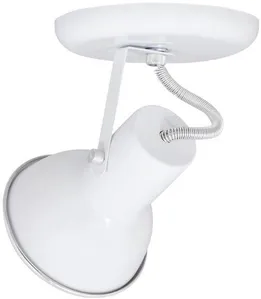 Spot de Sobrepor 1 Lâmpada Farol Até 100W Aluminio Jm 234/1Br Branco Bivolt