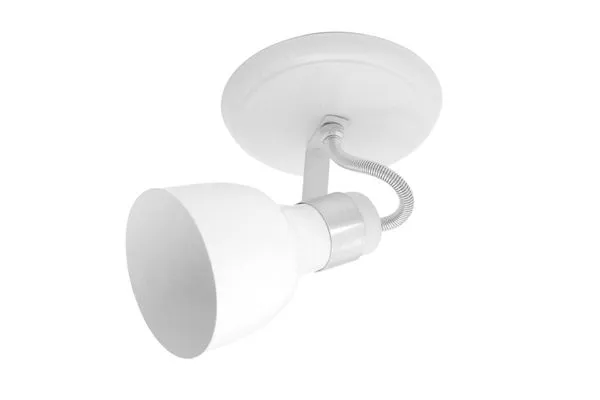 Spot de Sobrepor 1 Lâmpada Cancun Até 100W Alumínio Jm 441/1Br Branco Bivolt