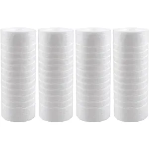 Kit 4 Refis Ranhurados de Reposição 7" Melt Blown para Filtro de Máquina de Lavar Maqlav Acquabios