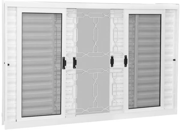 Janela de Aço Brasil 2750 120x100x12cm Grade Elo