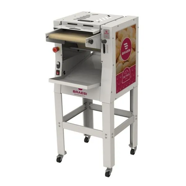 Modeladora de Pães Mb-35 G3 350mm com Coluna Motor 1-4cv Bivolt em Aço Carbono para Padaria Braesi Modeladora de Pães Mb-35 G3 350mm com Coluna Motor 1-4cv Bivolt Aço Carbono Braesi