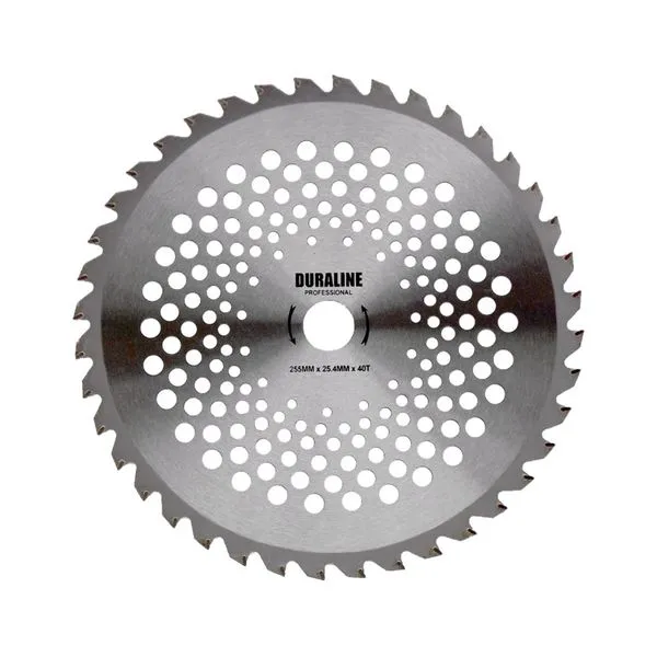 Lâmina Para Roçadeira Duraline 40 Dentes 255mm Diâmetro 2mm Espessura