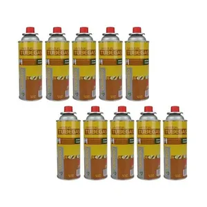 Kit 10 Latas Tube Gás Para Fogareiro E Maçarico Guepardo