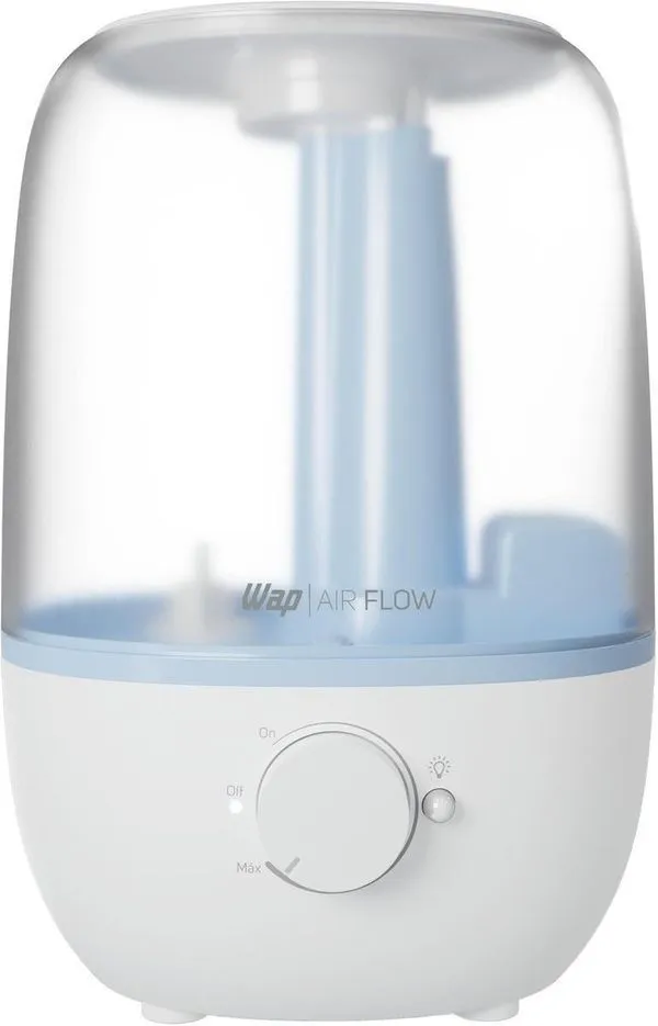 Umidificador de Ar Wap Air Flow FW009900 2,3 Litros Bivolt com Difusorde Óleos Essenciais e Luminária LED Branco e Azul