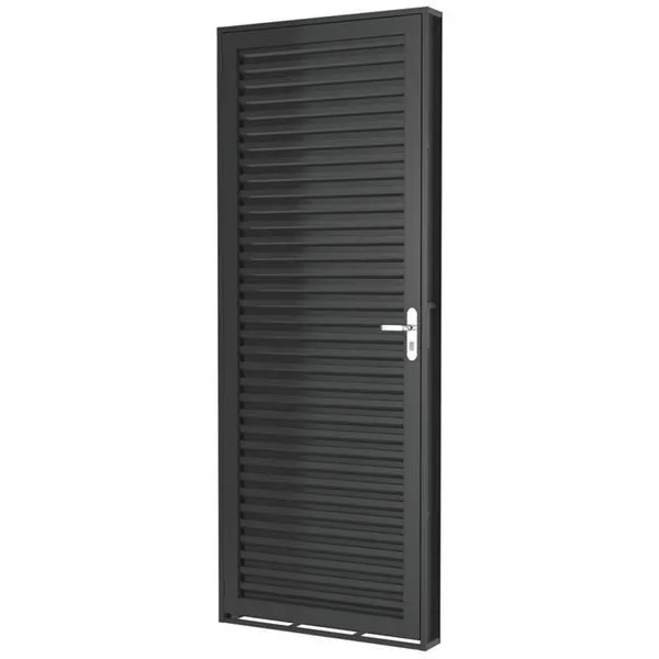 Porta de Ferro Machado Laminada 50381 75x215x6cm Direita