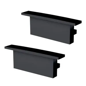 Perfil De Sobrepor Taschibra Para Fita De Led Zenith 5x2 Com 1,5 Metros Preto