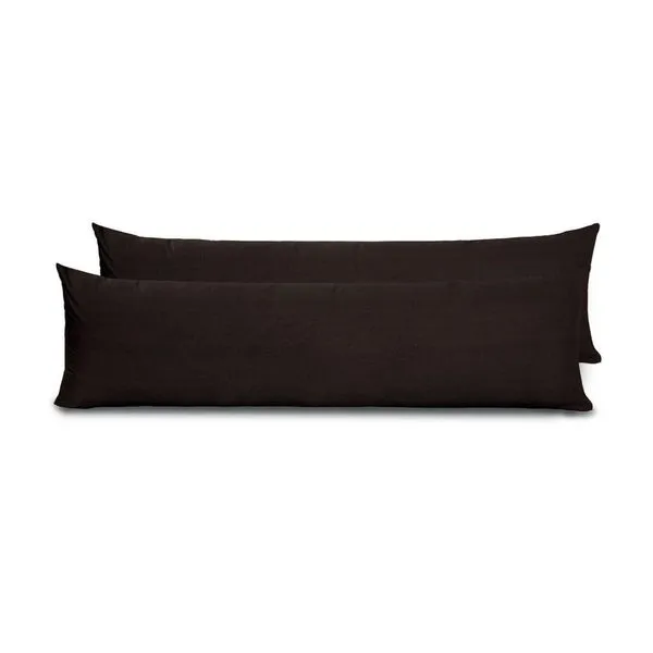 Fronhas Para Travesseiro De Corpo Slim 1,50m X 50cm 2 Unidades - Preto