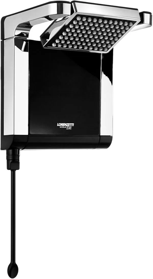 Chuveiro Eletrônico Lorenzetti Acqua Star Ultra Preto e Cromado 7800W 220V