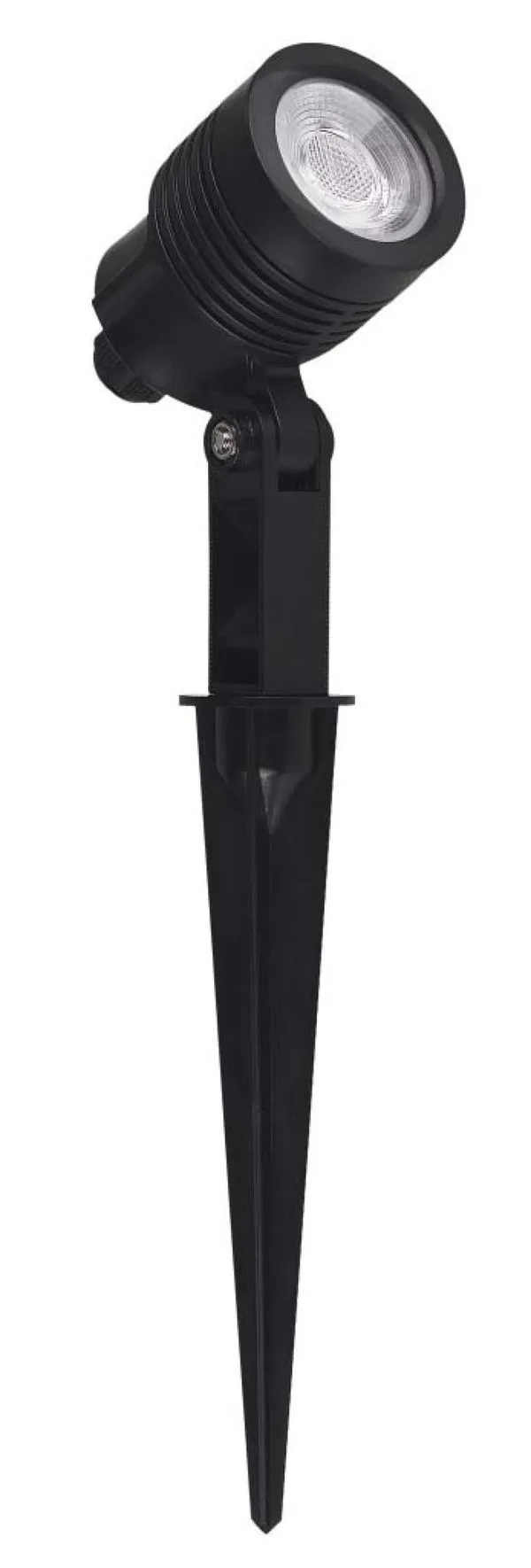 Espeto de Jardim Luminária Spot LED 3W Luz Verde Abs Ecoforce 18503 Preto Bivolt