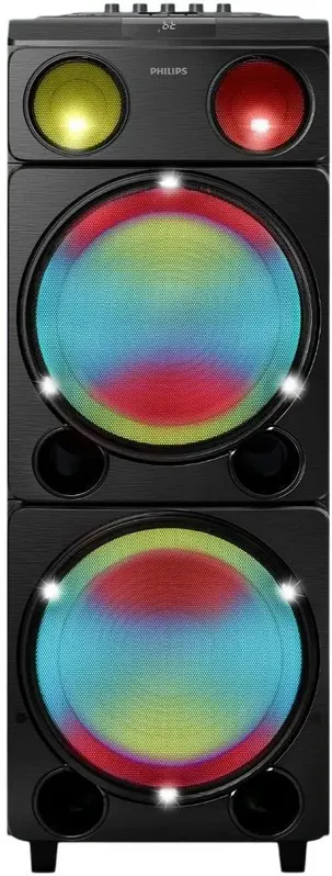 Caixa de Som Philips Party Speaker TAX5509/78 2400W Bivolt Preto