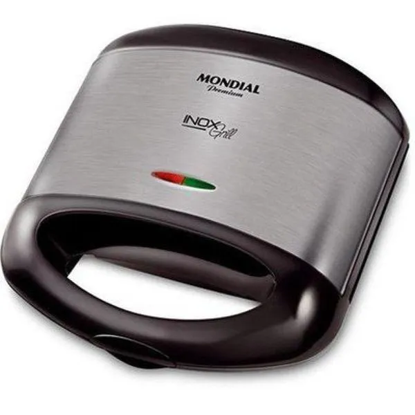 Grill Sanduicheira Mondial Premium S-07 Inox 110V