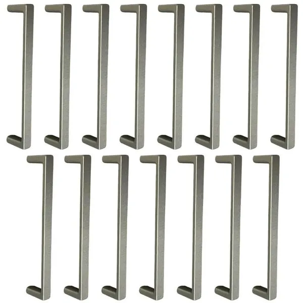 Kit 15 Puxadores Alça para Móveis 128mm Bronze Zamac Retas Oeiras Guarda-Roupas Gavetas Armários Torralba