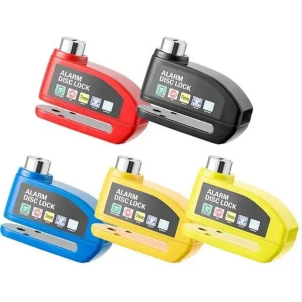 Trava De Disco Com Alarme Para Moto Bike Cadeado Anti Furto