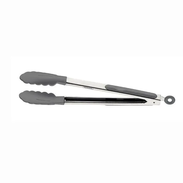 Pegador Térmico Multiuso Para Cozinha Moldê Em Silicone Cinza E Aço Inox 35 Cm - Tramontina 25817161
