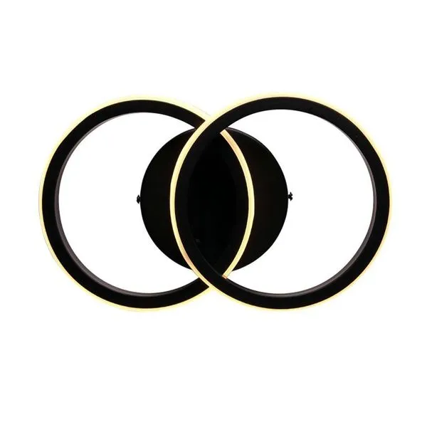 Plafon Taschibra Village Circle Led 10w 3000k Luz Amarela Bivolt Preto