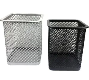 Cesto Telado Organizador Porta Caneta Aramado Quadrado 10 cm