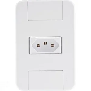 Conjunto 4x2 Com 1 Tomada 2p+t 20 A 250 V Tramontina Tablet Branco Tramontina