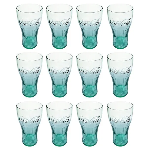 Copo Contour Coca Cola Verde 470ml 12 Unidades - Nadir 705007