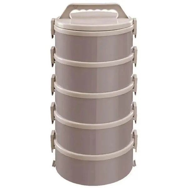 Marmita Térmica Treviso 5 Pratos Térmicos de 1,8 Litros Cappuccino Simonaggio