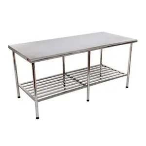 Mesa Aço Inox 430 1,90x0,90 Multiuso - Imeca